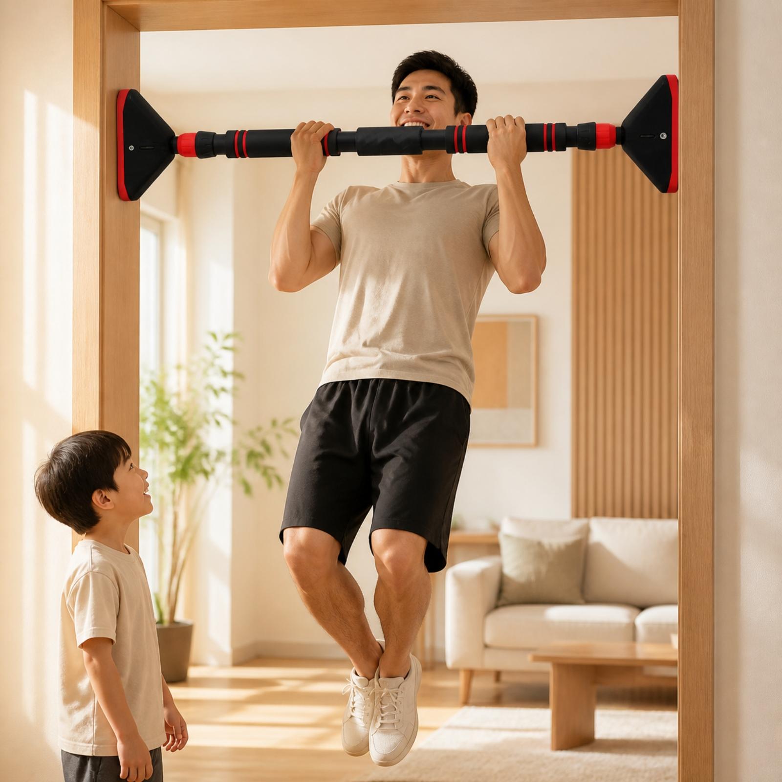 Door Pull Up Bar No Screw - Door Frame Pull Up Bar Indoor