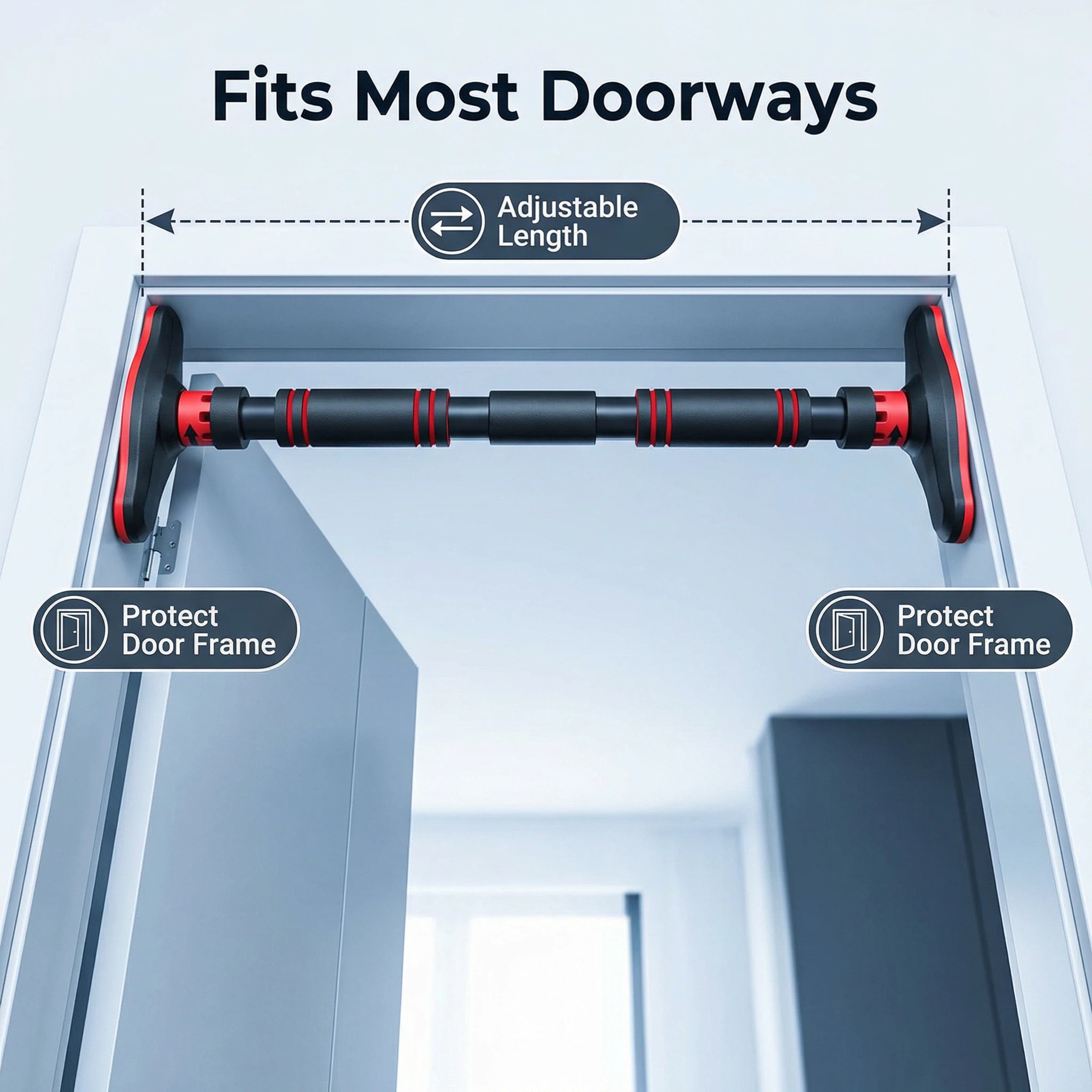 Pull up barMultifunctional Doo - Door Pull Up Bar No Screw review and price