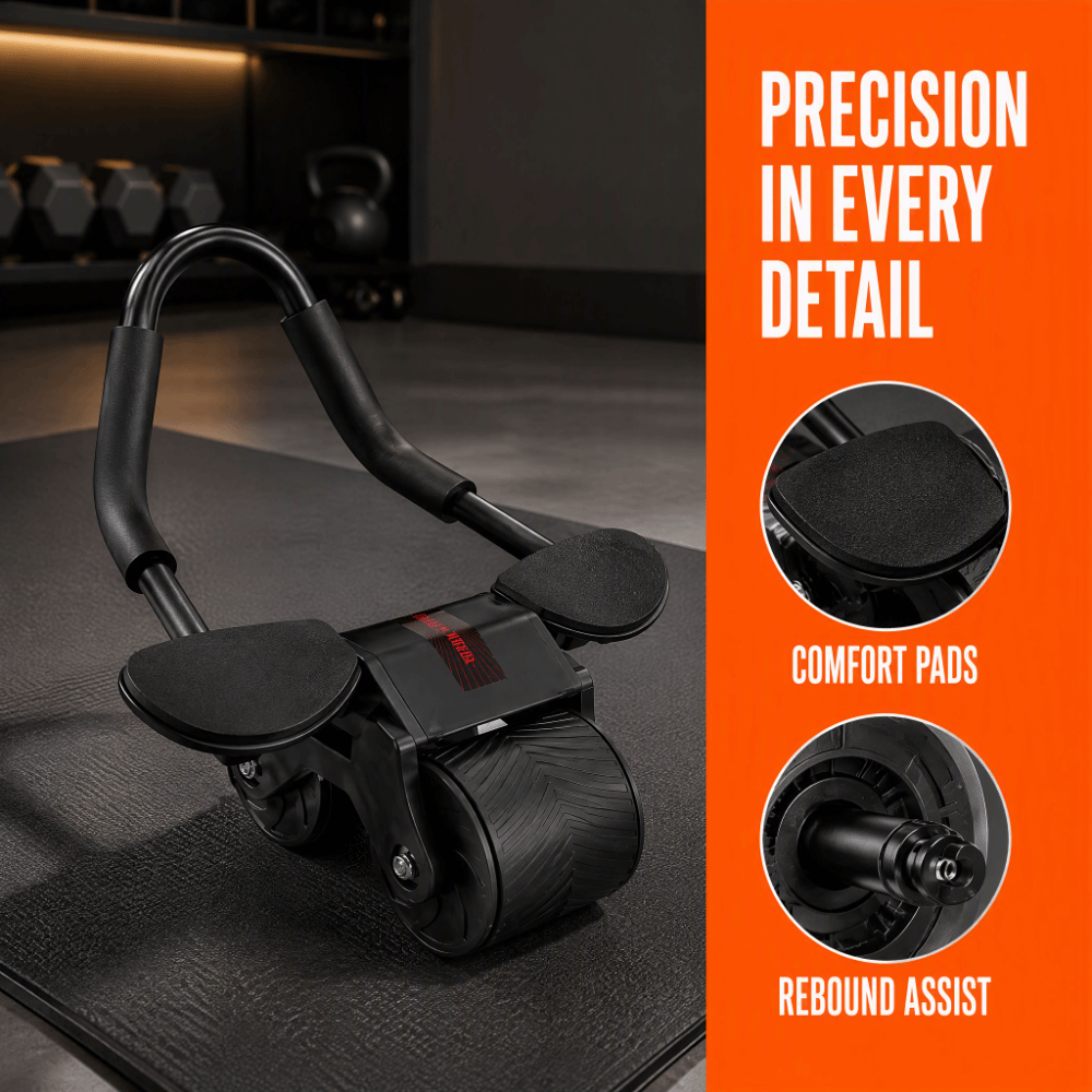 Steel ABS Automatic Rebound Ab - Ab Roller Wheel With Elbow Support review and price