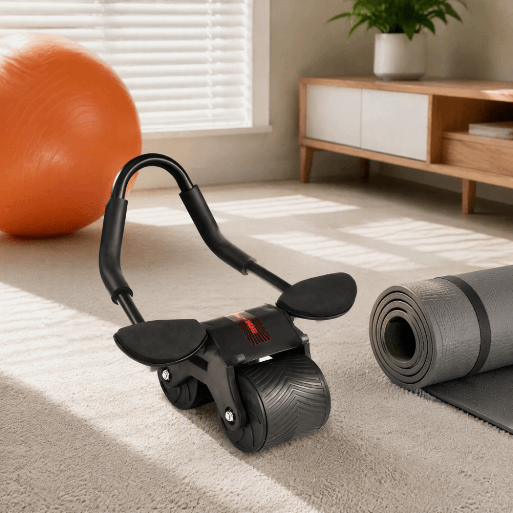 Steel ABS Automatic Rebound Ab - Ab Roller Wheel With Elbow Support review and price