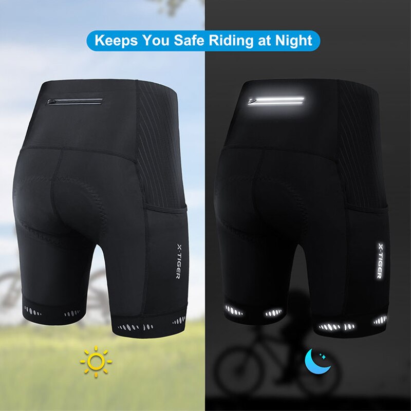 X-TIGER Men Cycling Shorts wit - Padded Cycling Shorts 5D Gel review and price