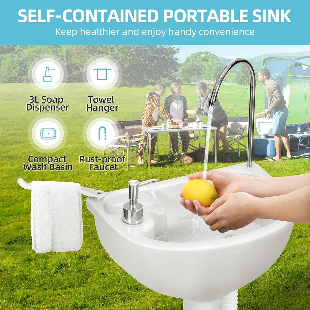 17L Portable Sink for Washing  - Camping review and price