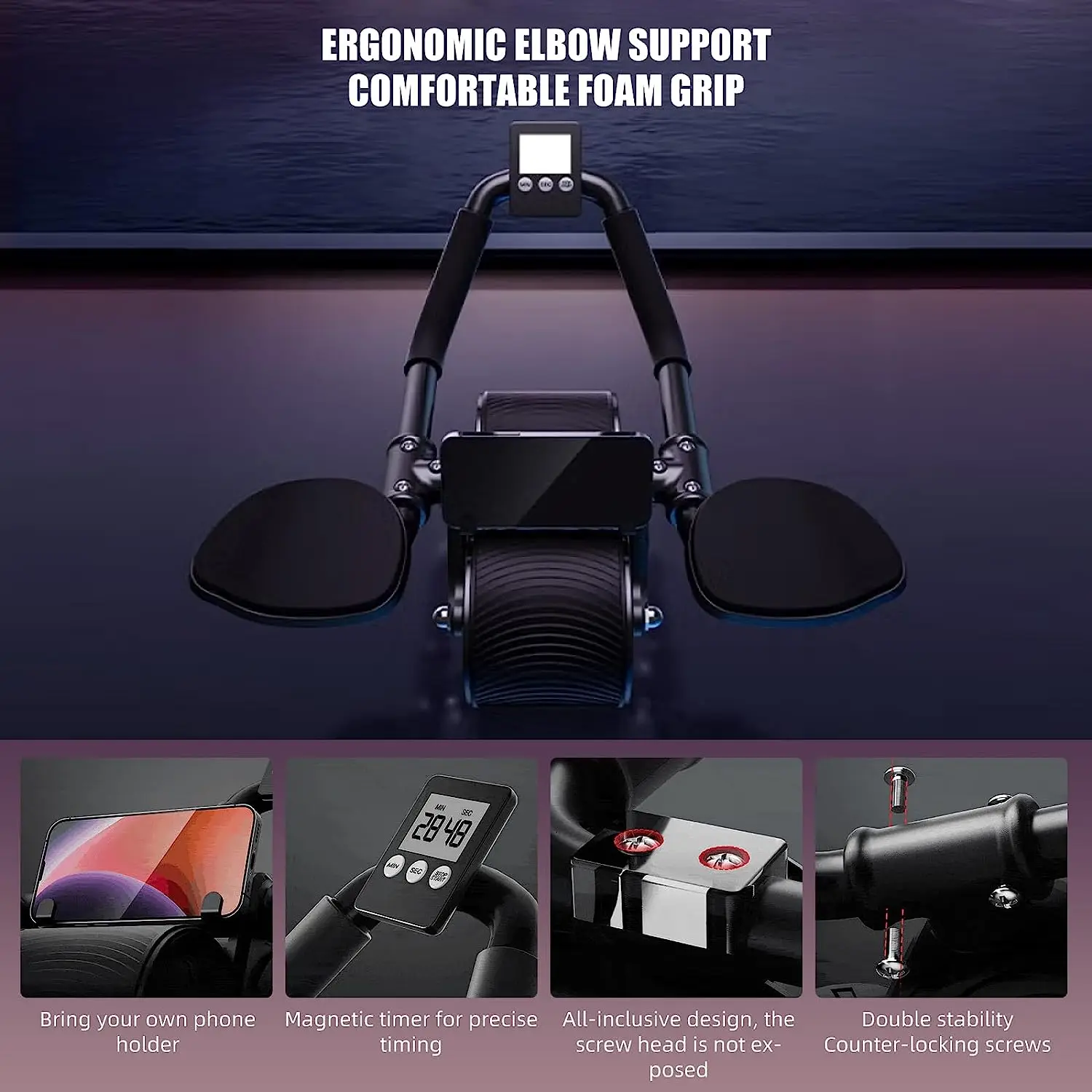 Elbow Support Automatic Reboun - Ab Roller Wheel With Elbow Support review and price