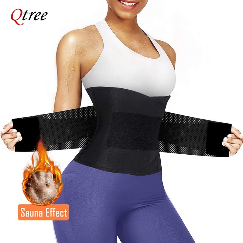 Qtree Hot Neoprene Waist Train - Sweat Waist Trainer Belt Neoprene review and price