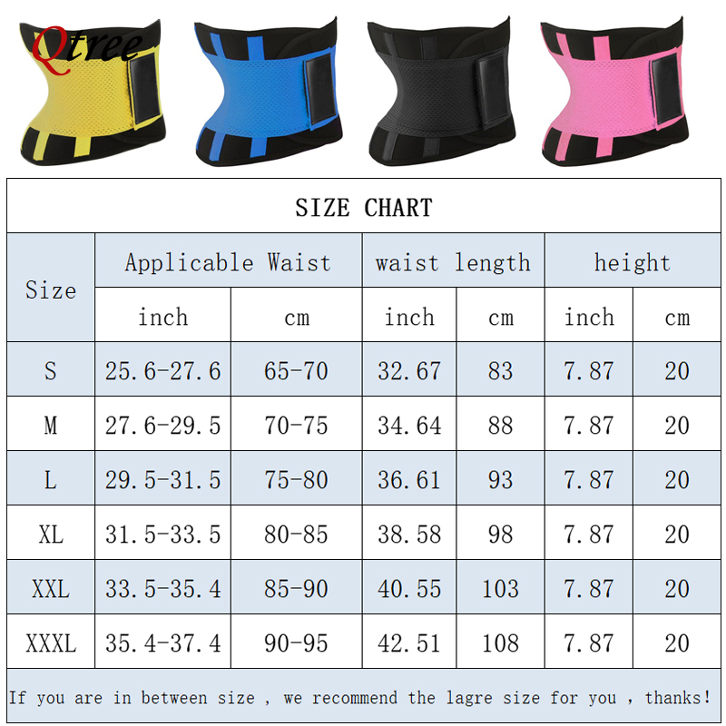 Qtree Hot Neoprene Waist Train - Sweat Waist Trainer Belt Neoprene review and price