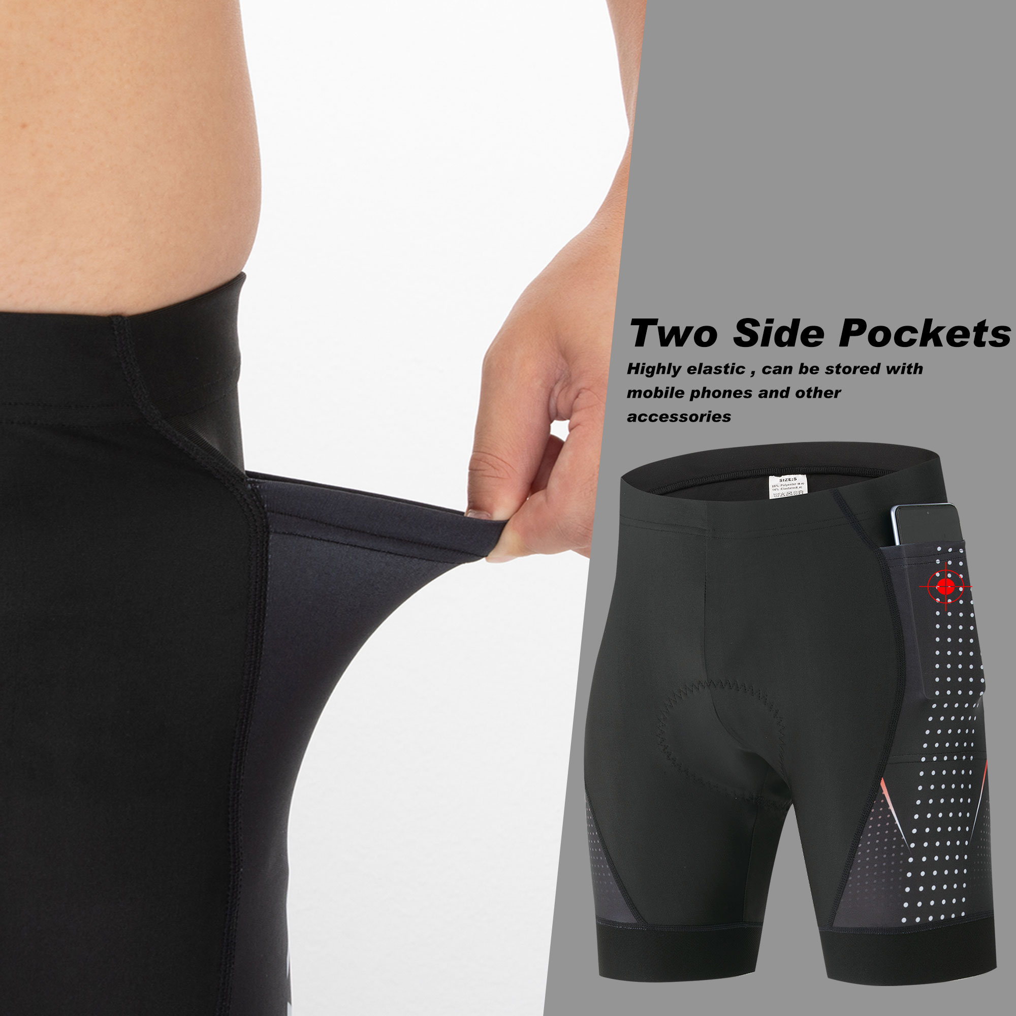 Premium Road Bike Shorts With  - Padded Cycling Shorts 5D Gel review and price