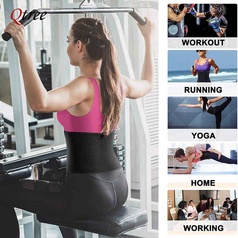 Qtree Waist Cincher Body Shape - Sweat Waist Trainer Belt Neoprene review and price