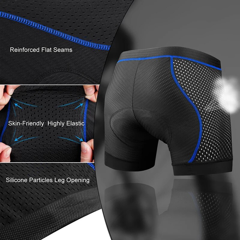 X-TIGER Men's Cycling Underwea - Padded Cycling Shorts 5D Gel review and price
