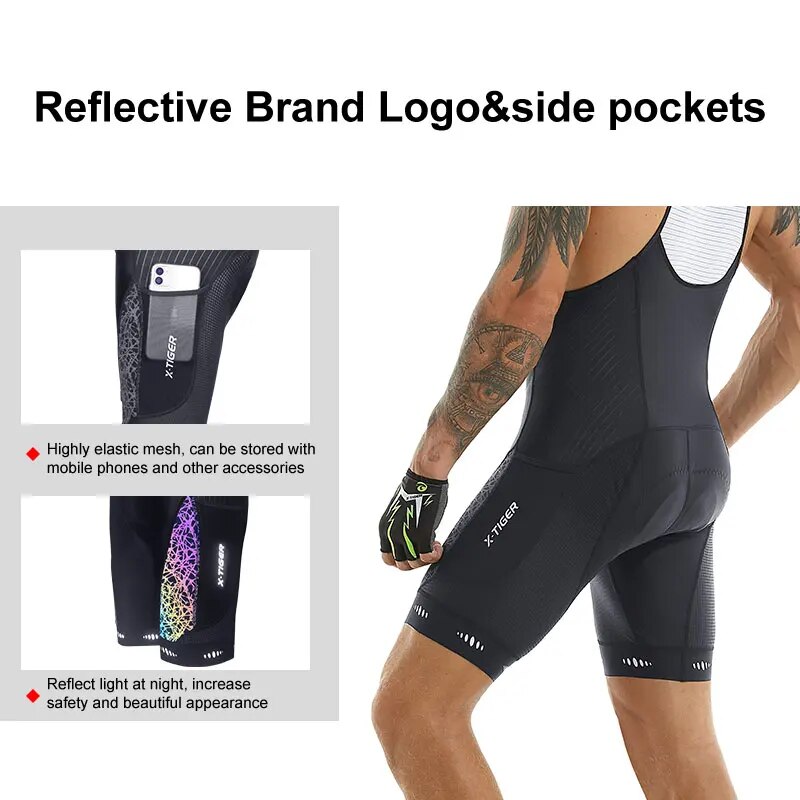 Cycling Bib Shorts 5D Gel Pad  - Padded Cycling Shorts 5D Gel review and price