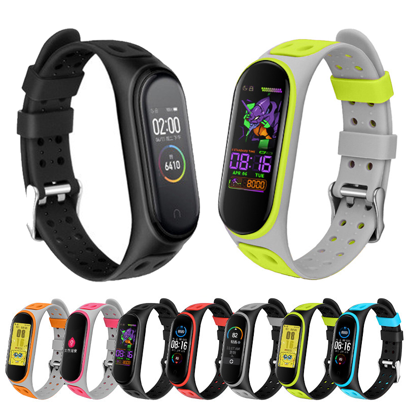 For Mi Band 3/4/5/6/7 Two Colo - Resistance Bands Set With Handles review and price