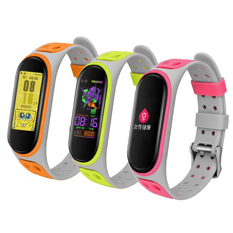 For Mi Band 3/4/5/6/7 Two Colo - Resistance Bands Set With Handles review and price