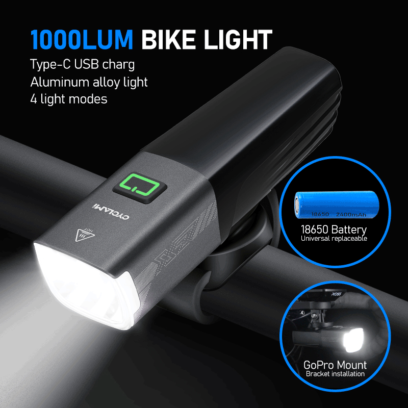 CYCLAMI X7 Reality 1000 Lumens - Rechargeable Bicycle Headlight 1000 Lumen review and price