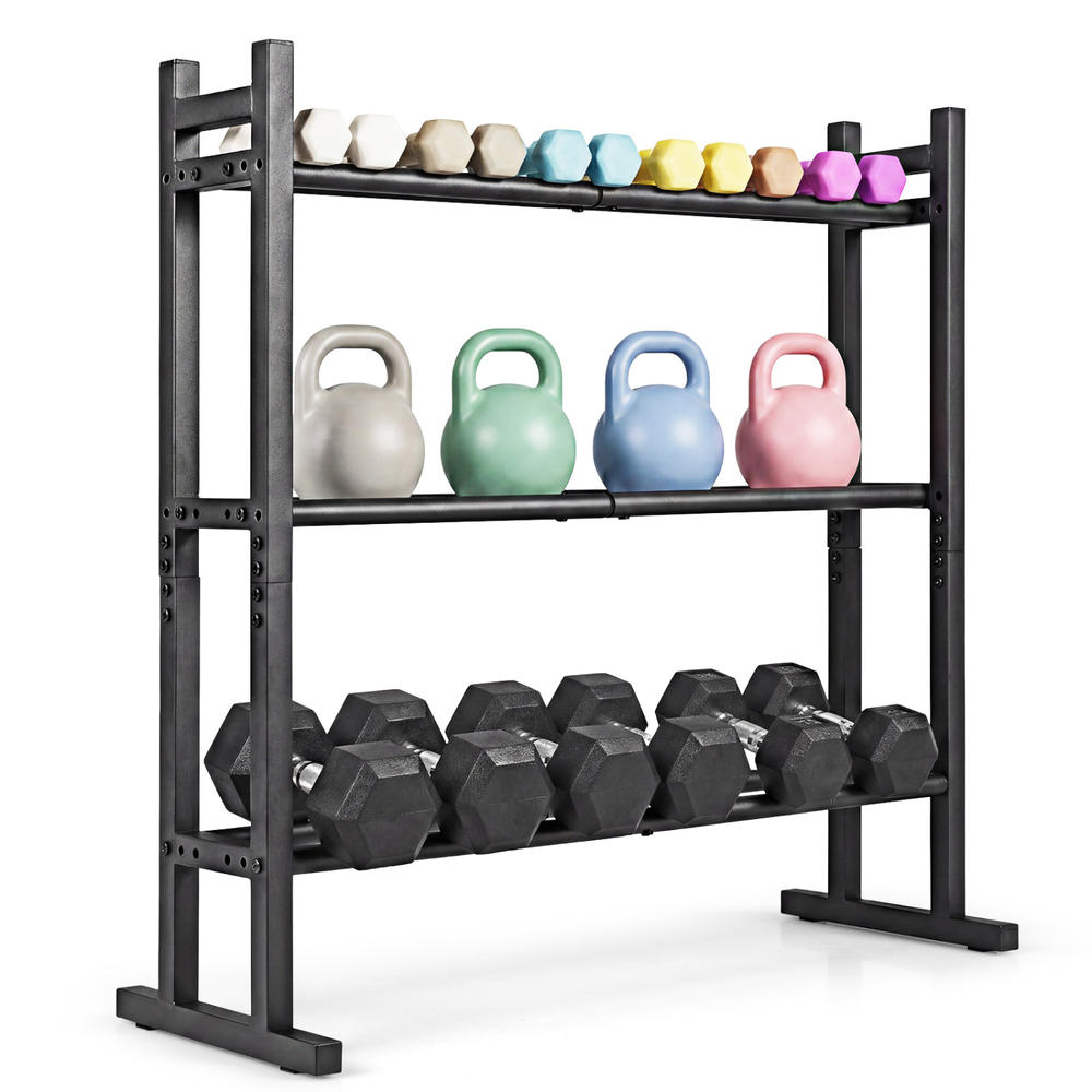 Heavy Duty 3-Tier Dumbbell Rac - Fitness Equipment review and price