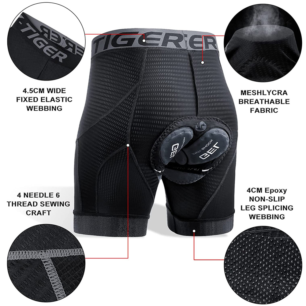X-TIGER Men's Cycling Underwea - Padded Cycling Shorts 5D Gel review and price