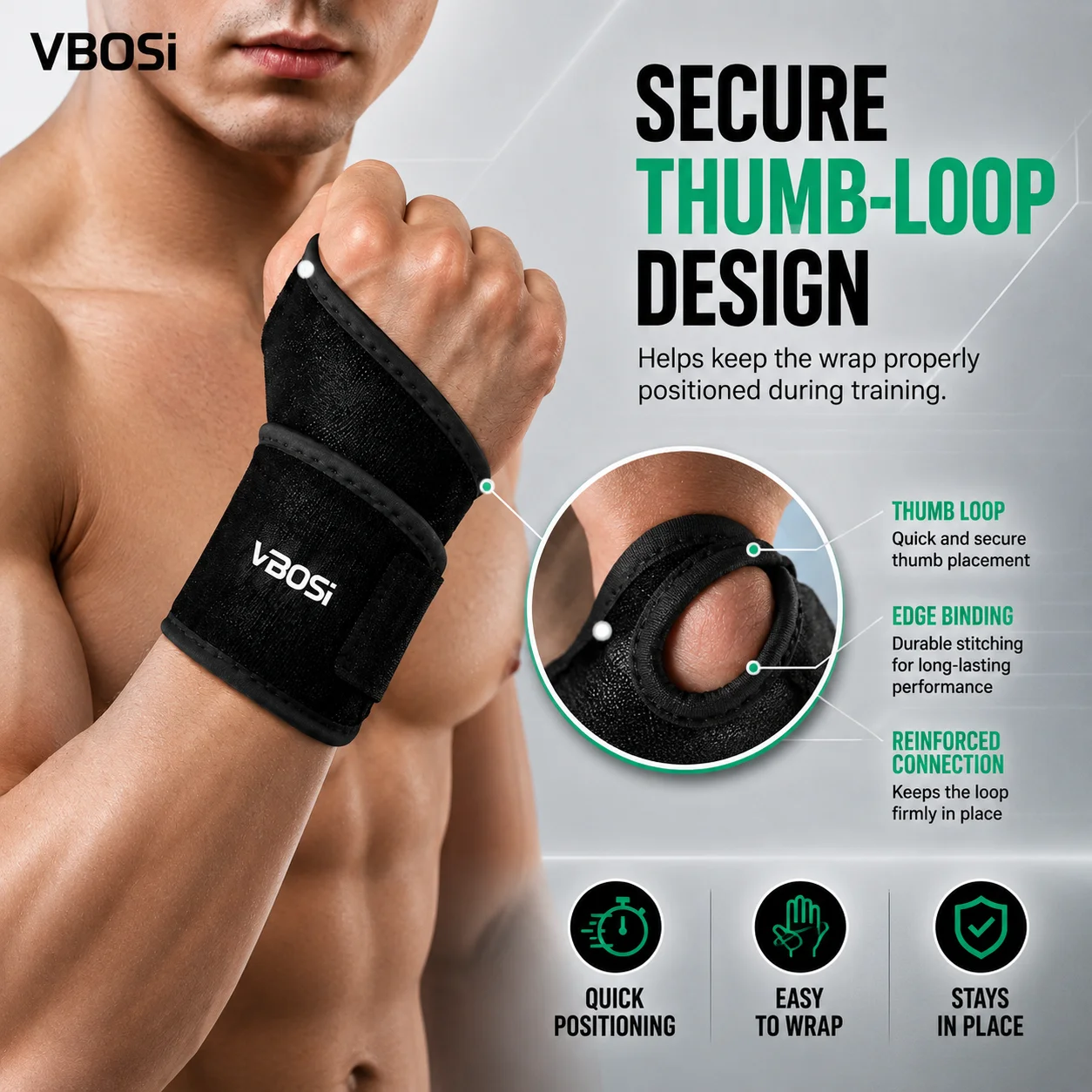 VBSOi Adjustable Wrist Support - Wrist Wraps Weightlifting Support review and price