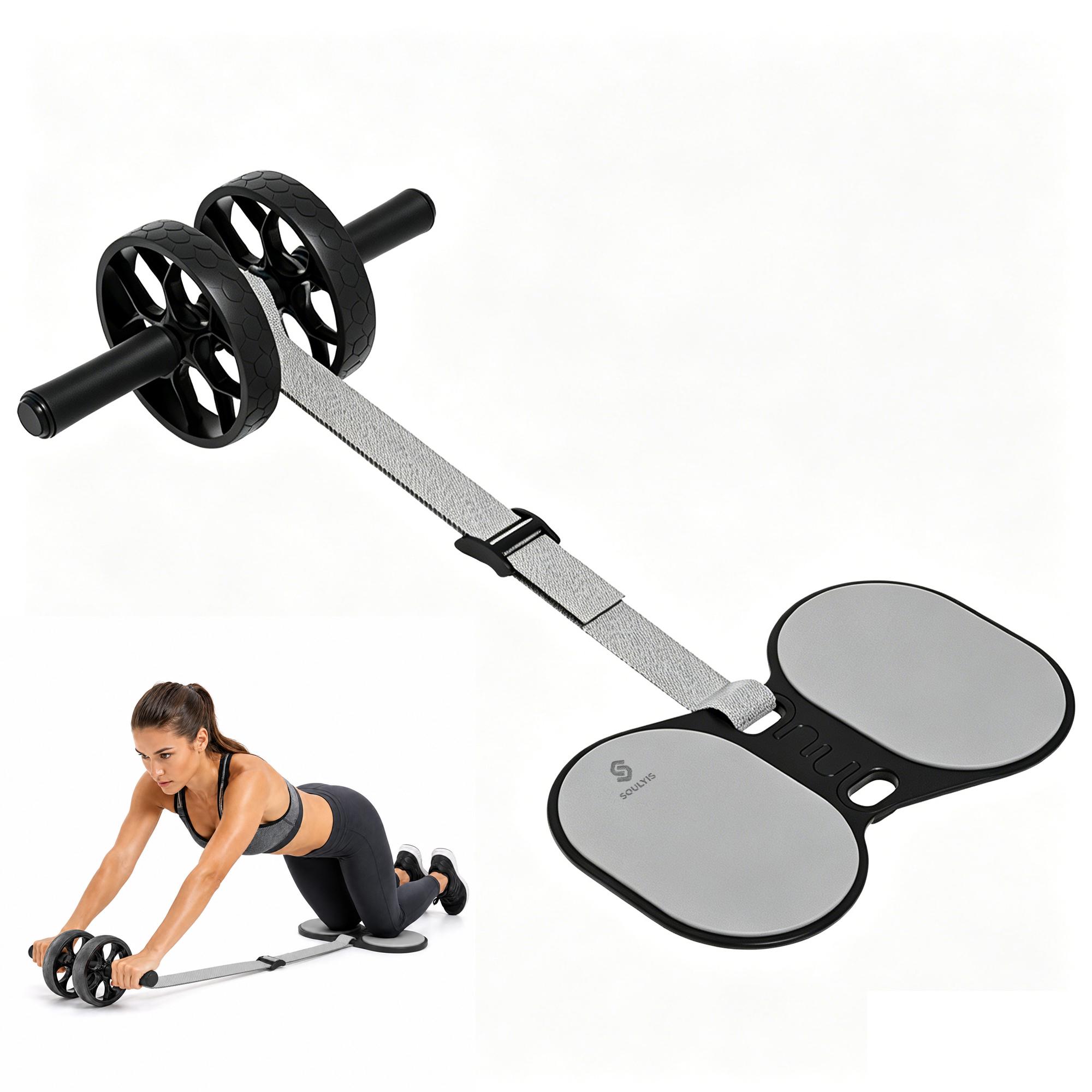 Dual Wheel Ab Roller with Elbo - Ab Roller Wheel With Elbow Support review and price