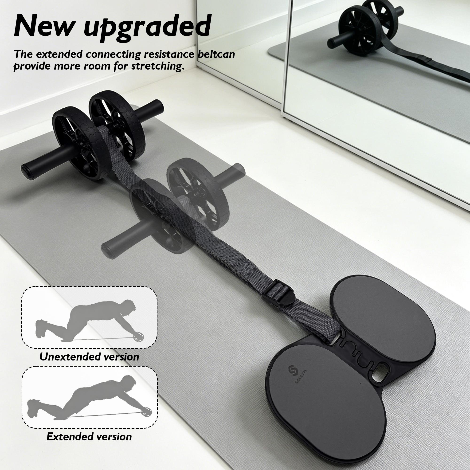 Dual Wheel Ab Roller with Elbo - Ab Roller Wheel With Elbow Support review and price