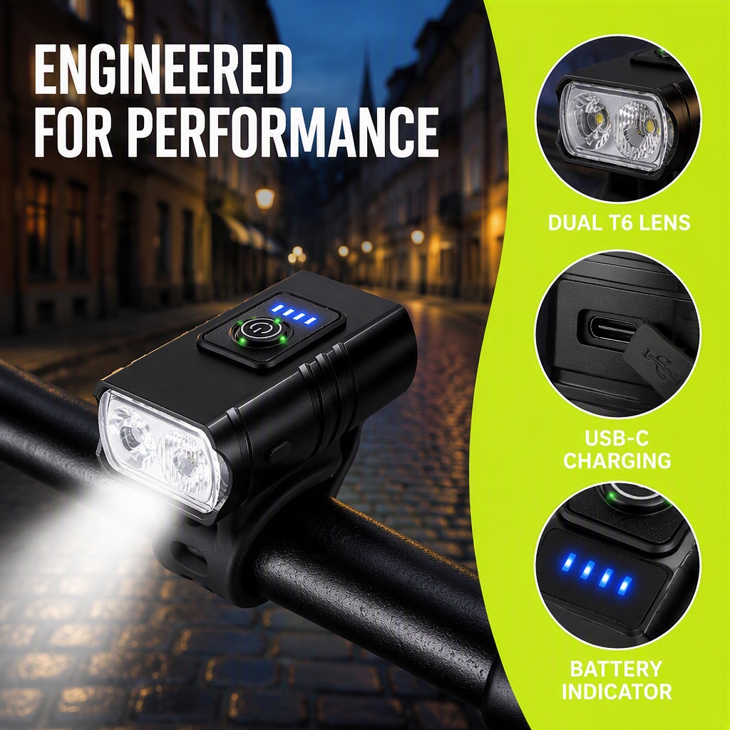 Bike Light USB Rechargeable LE - Rechargeable Bicycle Headlight 1000 Lumen review and price