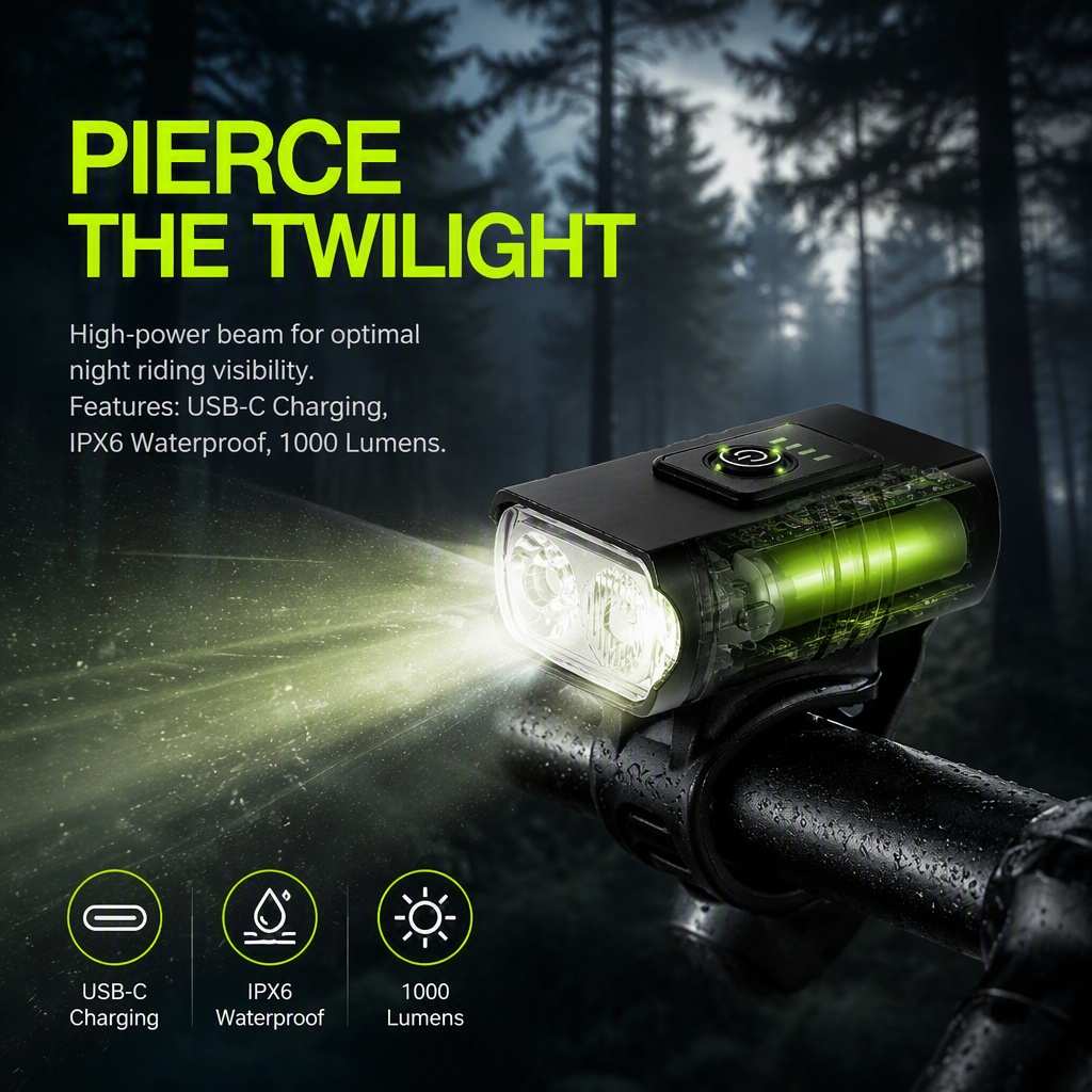Bike Light USB Rechargeable LE - Rechargeable Bicycle Headlight 1000 Lumen review and price
