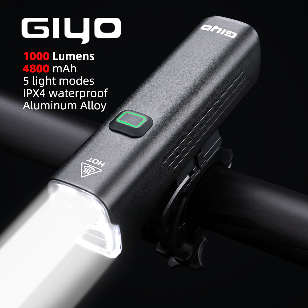 GIYO 1000 Lumens Bicycle Light - Rechargeable Bicycle Headlight 1000 Lumen review and price