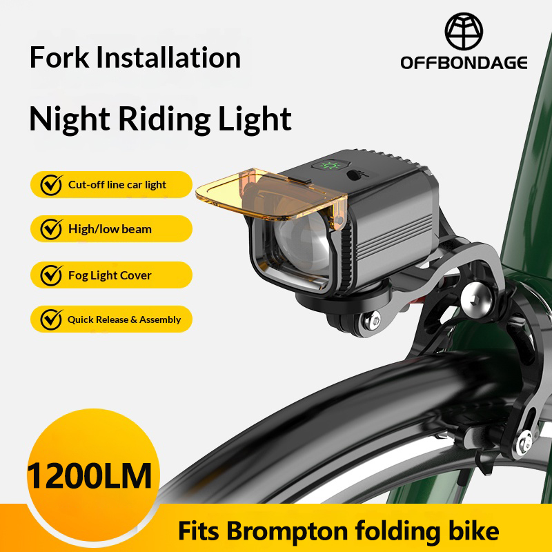 OFFBONDAGE Brompton Folding Bi - Rechargeable Bicycle Headlight 1000 Lumen review and price
