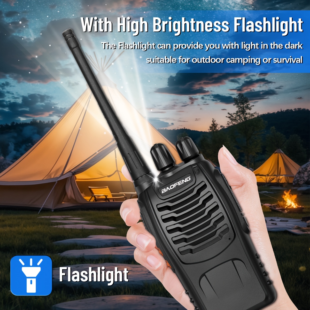 Baofeng Long Range Walkie Talk - Camping review and price
